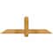 Ekena Millwork Eugene Rough Sawn Timber Gable Bracket, Western Red Cedar, 48"W x 16"H x 4"D x 4"F, 8/12 Pitch GBW048X16X0404EUG00RWR - alternate 1